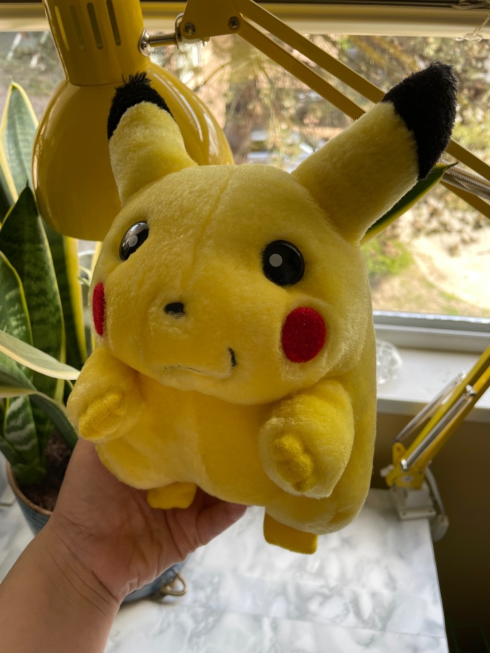 Vintage Fat Pikachu smiling :3 plush - Tomy 90s